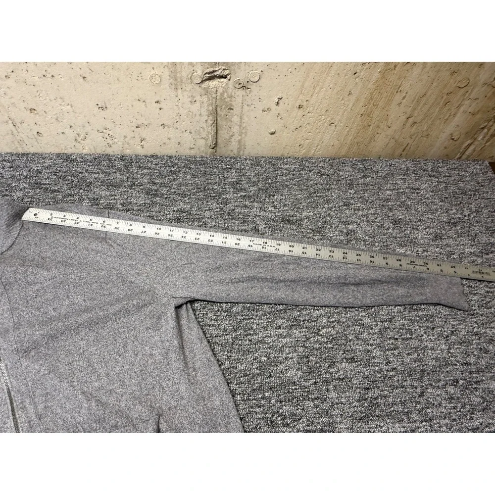 Banana Republic Mens Silk Cotton Cashmere Full Zip‎ Cardigan Sweater Grey Large